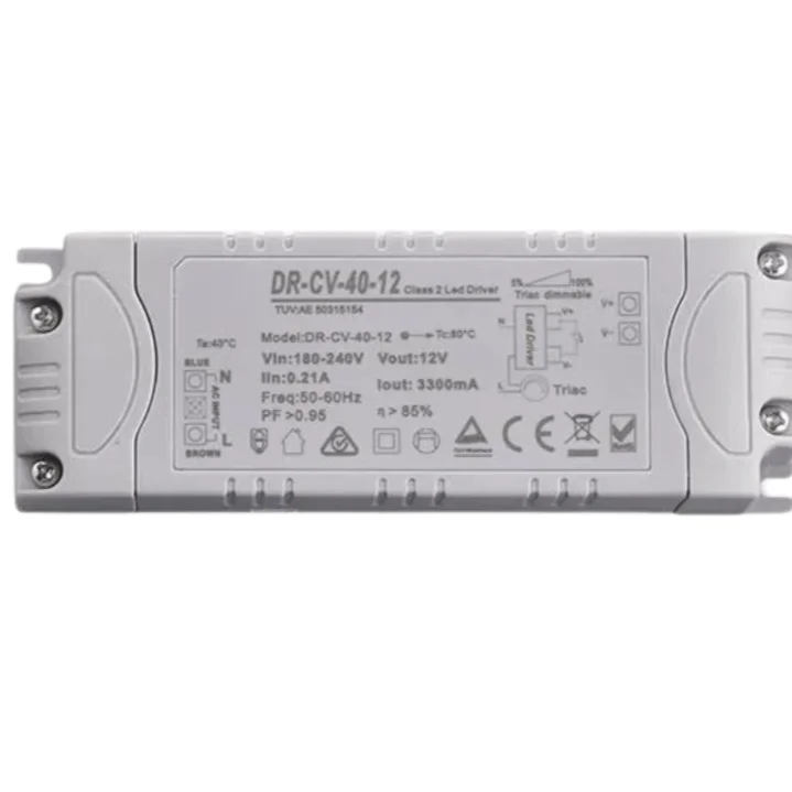 12V DC IP20 40W Triac Dimmable LED driver