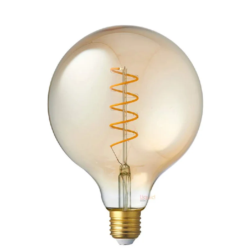 4W G125 Dimmable Amber Spiral LED Bulb (E27) in Extra Warm White