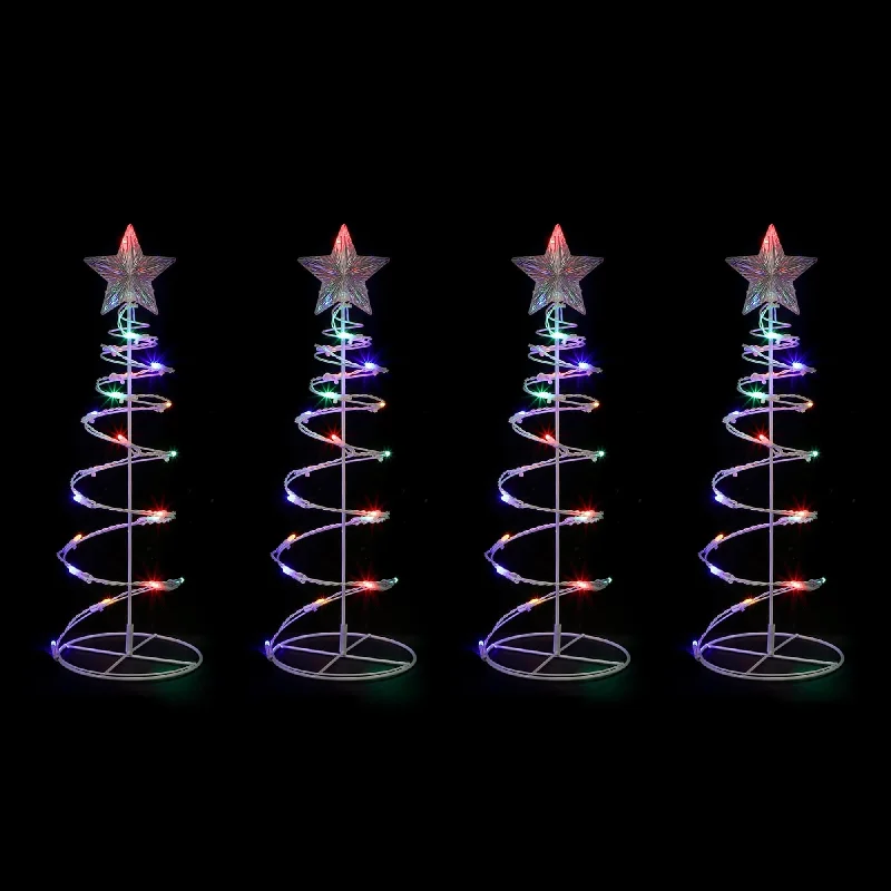 Dual Power Set of 4 Spiral Trees Path Light