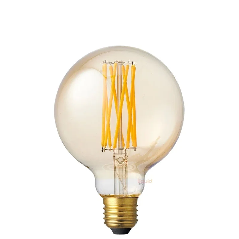 6W G95 Amber Dimmable LED Bulb (E27) in Extra Warm White