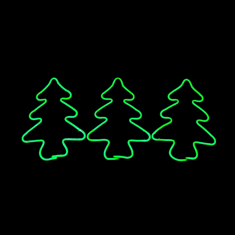 Neon Flex Stake Light - Christmas Tree - Set of 3 Pieces