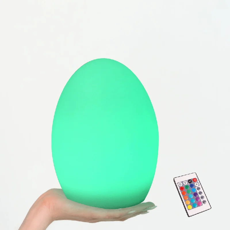 Egg Shape Colour Changing Wireless Indoor Outdoor Table Lamp