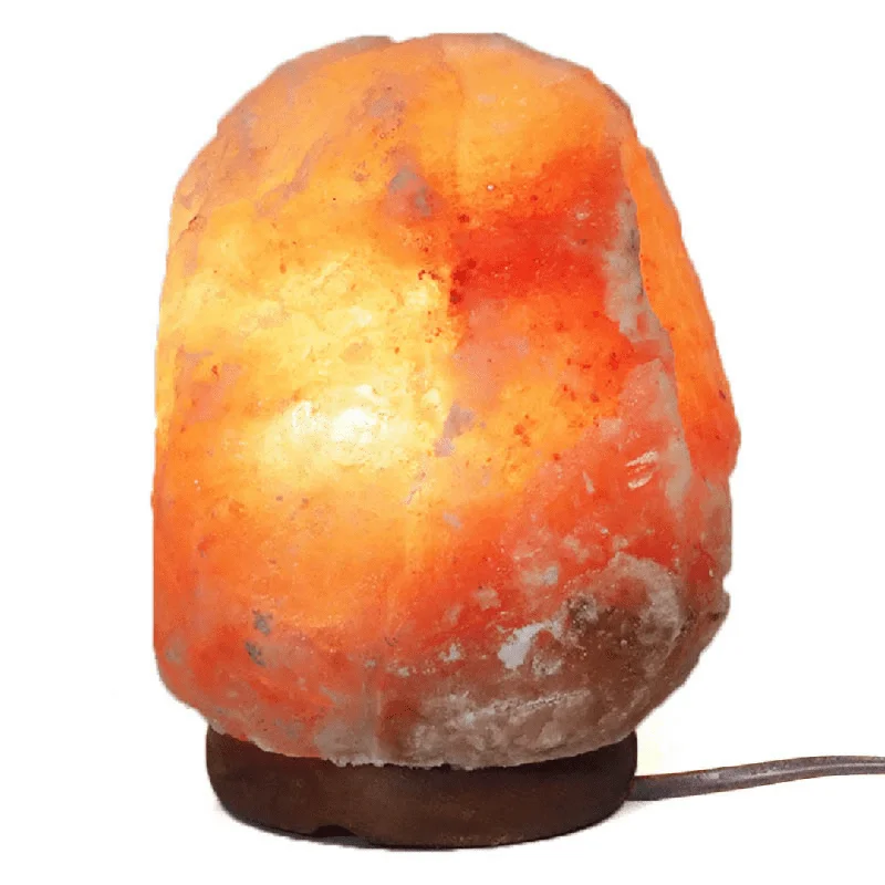 3-5kg Himalayan Salt Lamp on Timber Base