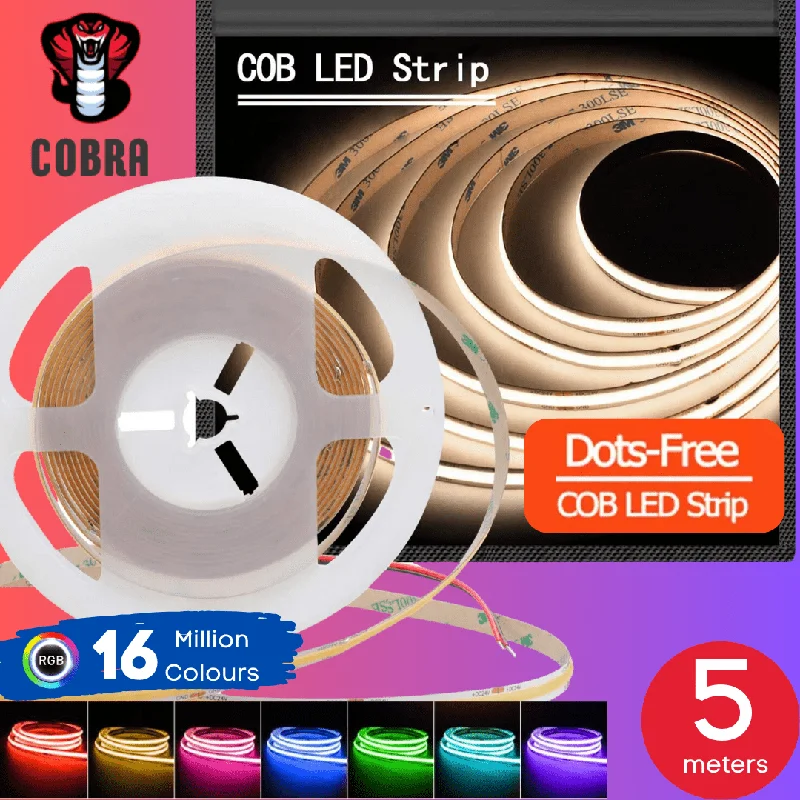 5 meter COBRA Pro Spectra 75W Dotless LED Strip Kit - RGB