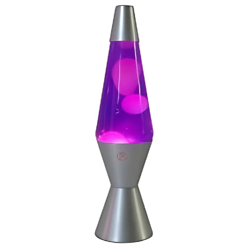 Lava Lamp Diamond Motion Large 37cm - Purple White