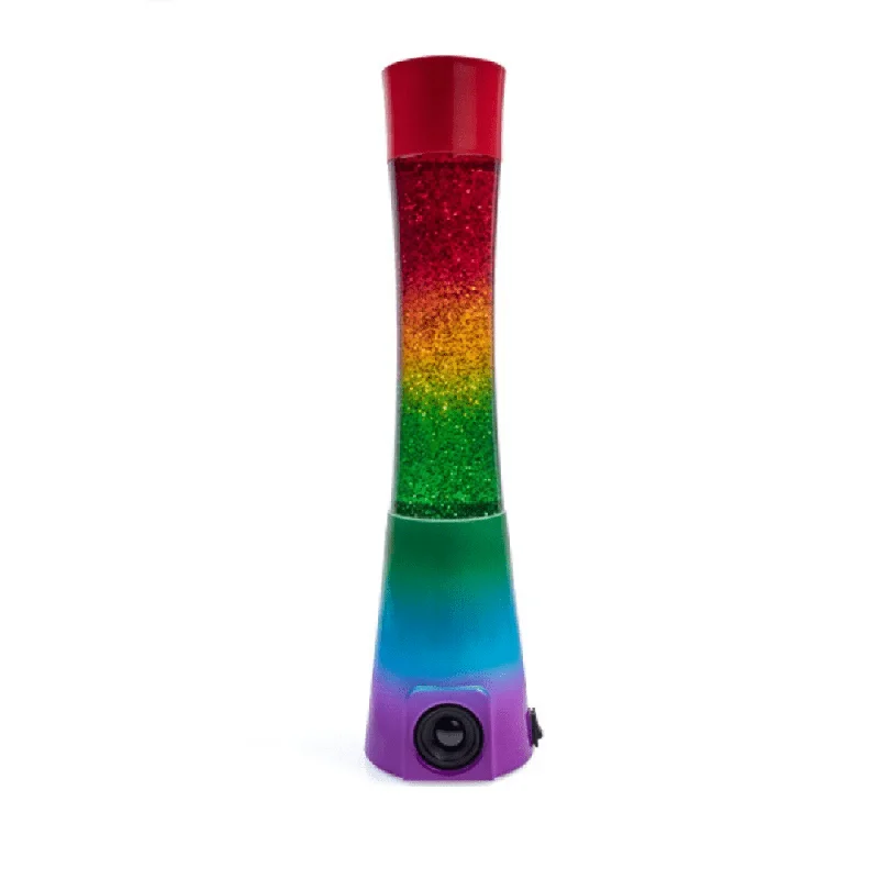 Bluetooth Speaker Lava Lamp Rainbow Glitter Motion