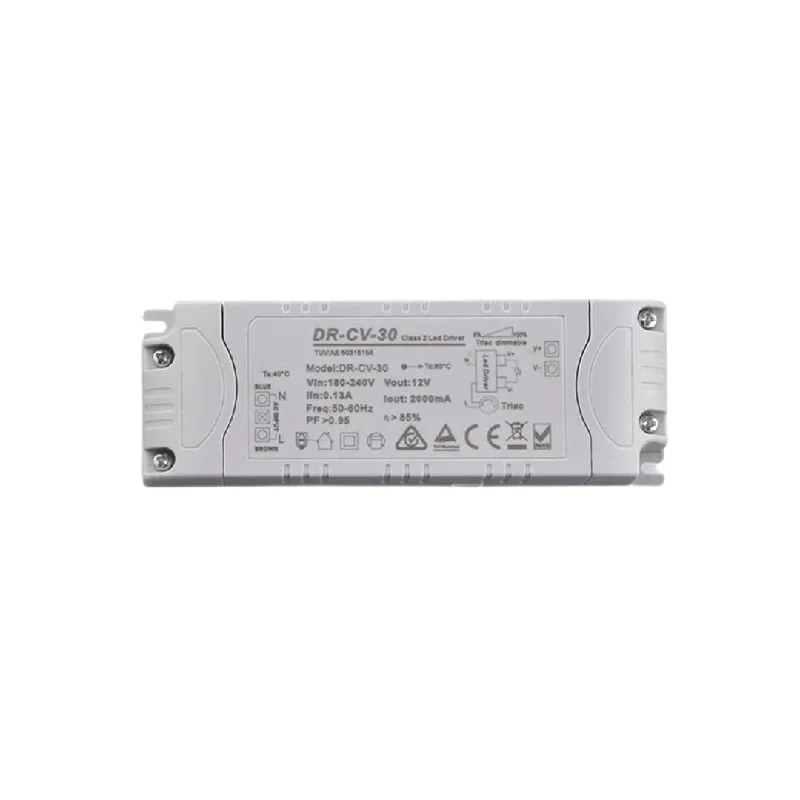 12V DC IP20 30W Triac Dimmable LED driver