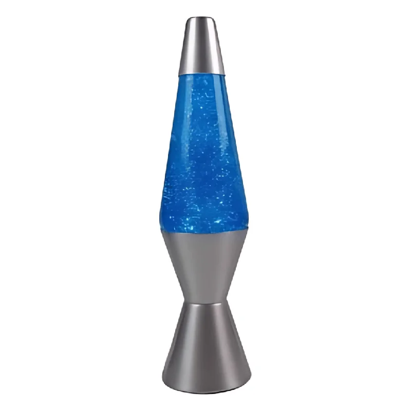 Lava Lamp Diamond Motion Large 37cm - Blue Glitter