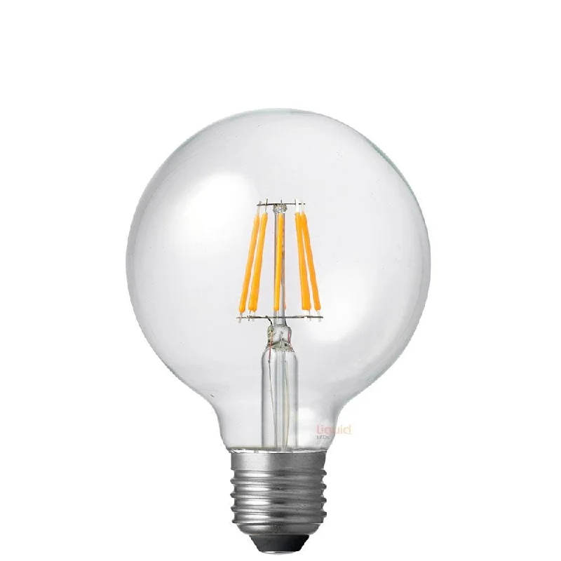 6W 12-24 Volt DC/AC G95 Dimmable LED Bulb (E27) in Extra Warm White