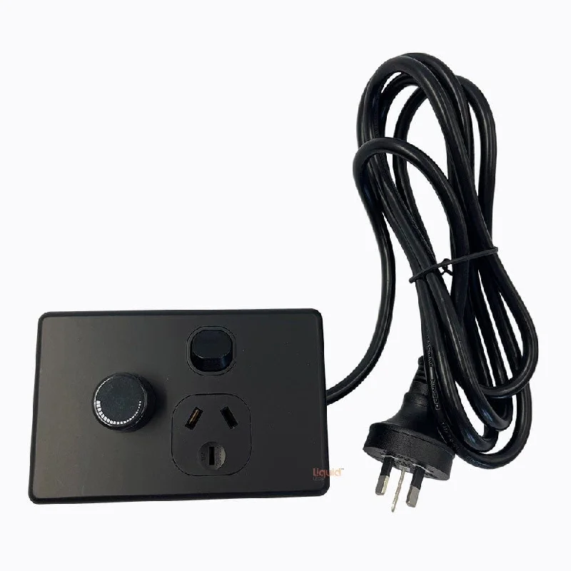 Black Plug-In Dimmer