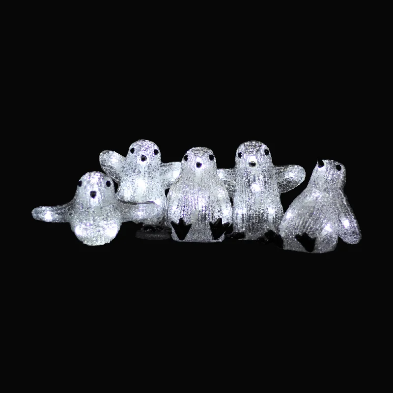 Acrylic LED Baby Penguin (5pcs/set)