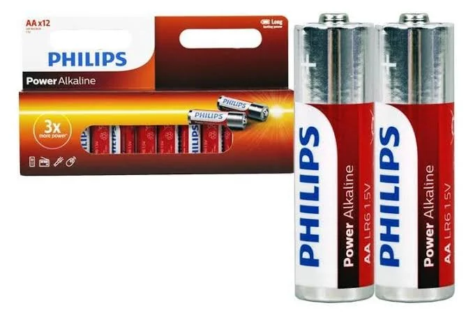 12PCS GENUINE Philips Long Life Alkaline AA Battery