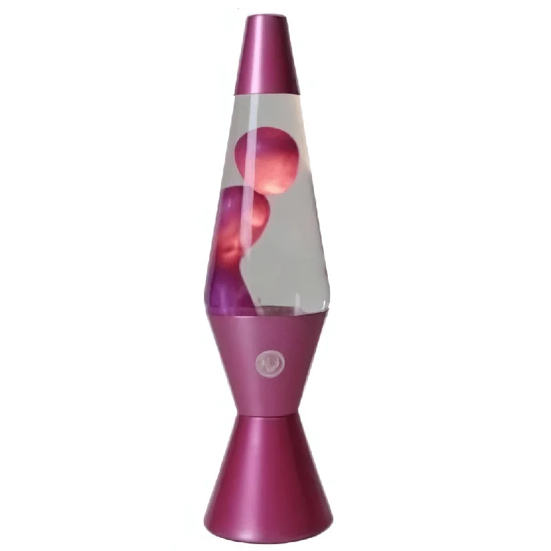 Lava Lamp Diamond Motion Large 37cm - Metallic Pink