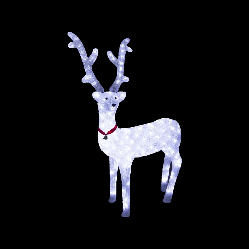 Acrylic White Reindeer - H95cm