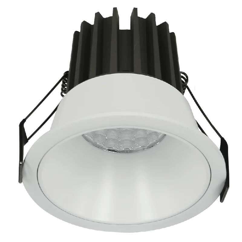 10W White Low Glare Aluminium Dimmable LED Downlight 70mm cut out