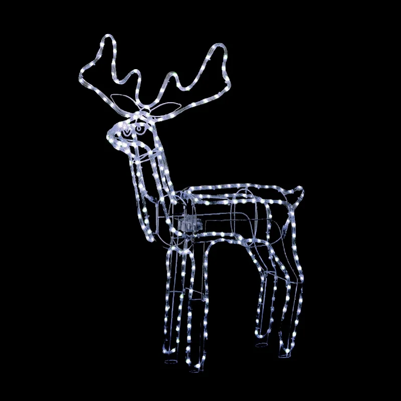 3D Illuminated LED Reindeer with Motor | Three Colour Options