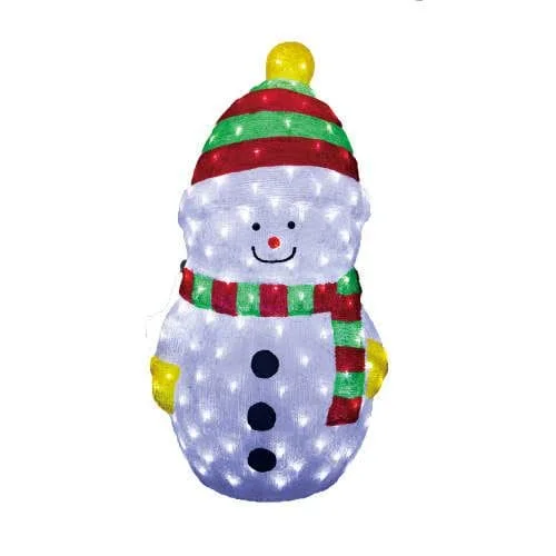 Acrylic LED Snowman - 2 Size - Xmas Outdoor Decoration