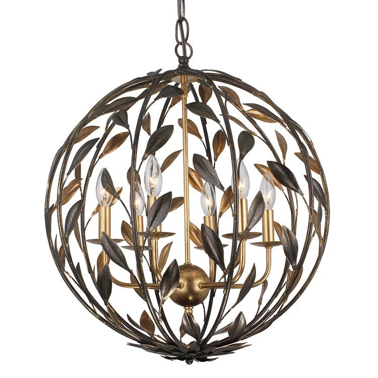 Broche Six-Light Chandelier