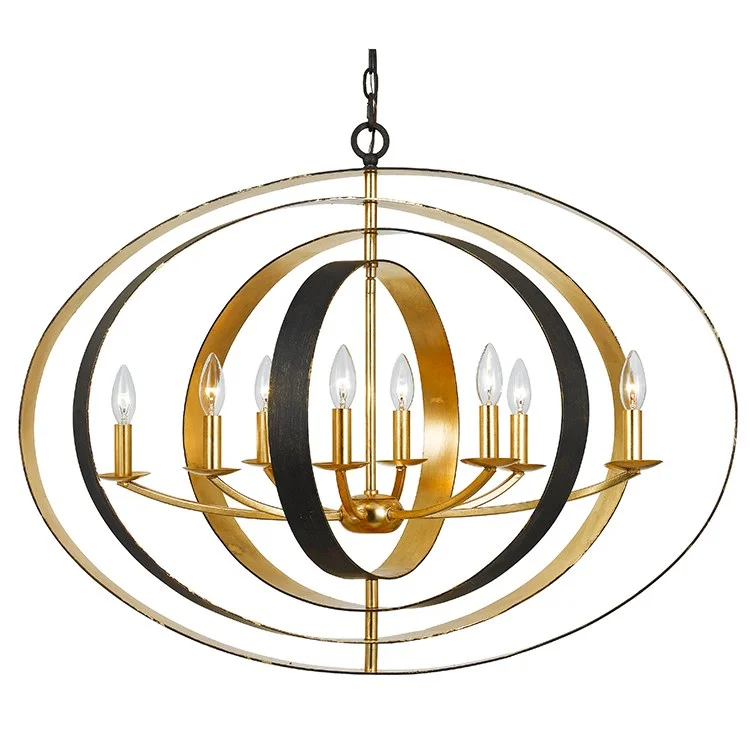 Large Chandeliers for Grand Halls and FoyersLuna Eight-Light Chandelier