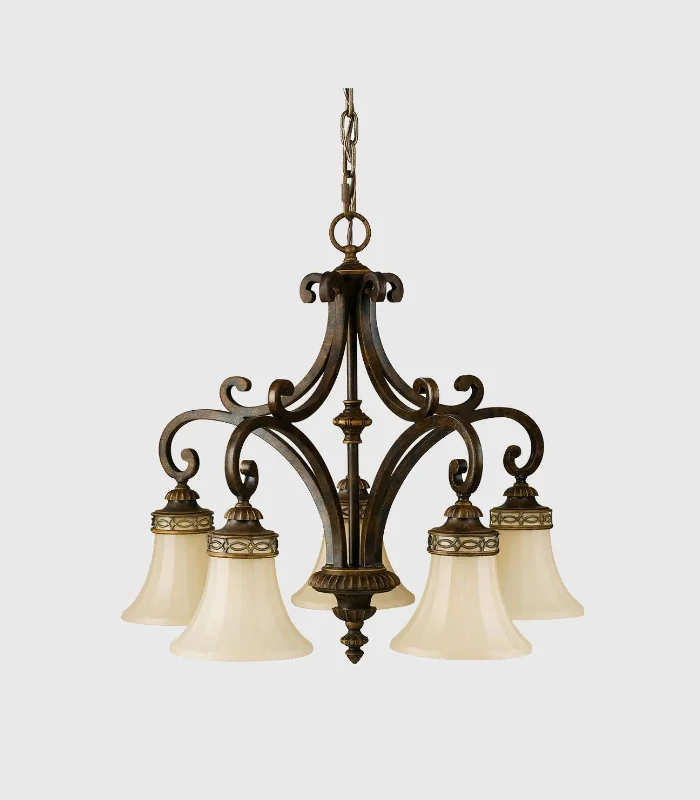 Edwardian Style 5lt Down Chandelier