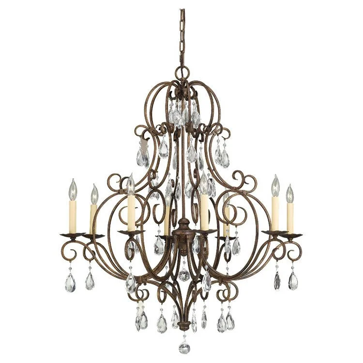 Chateau Eight-Light Single-Tier Chandelier