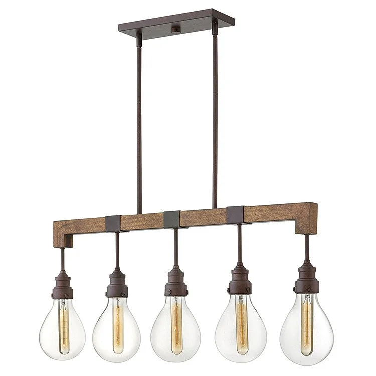 Denton Five-Light Linear Chandelier