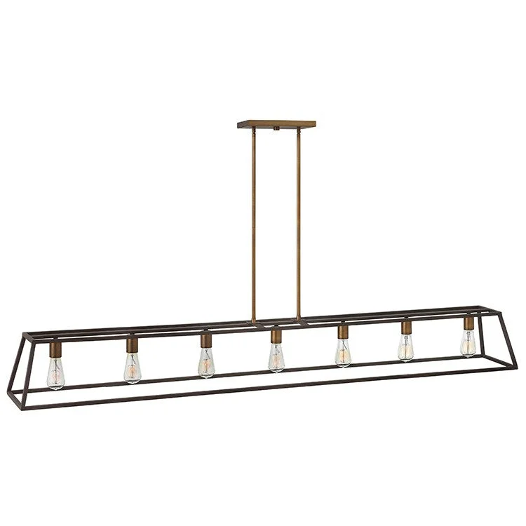 Fulton Seven-Light Stem-Hung Linear Chandelier