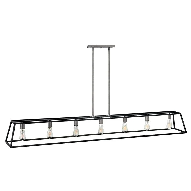 Fulton Seven-Light Stem-Hung Linear Chandelier