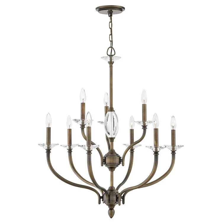 Surrey Nine-Light Two-Tier Chandelier