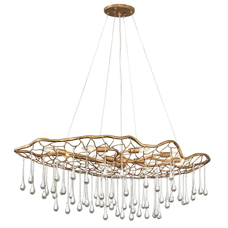 Laguna Eight-Light Linear Chandelier by Lisa McDennon