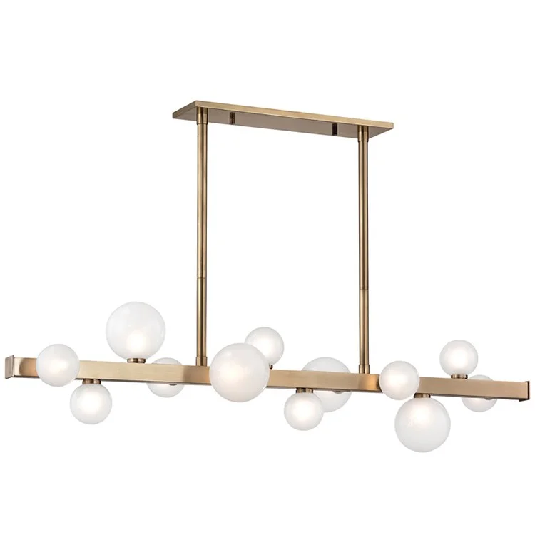 Mini Hinsdale Twelve-Light Island Chandelier