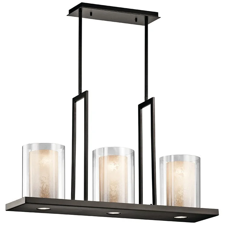 Triad Three-Light Linear Chandelier