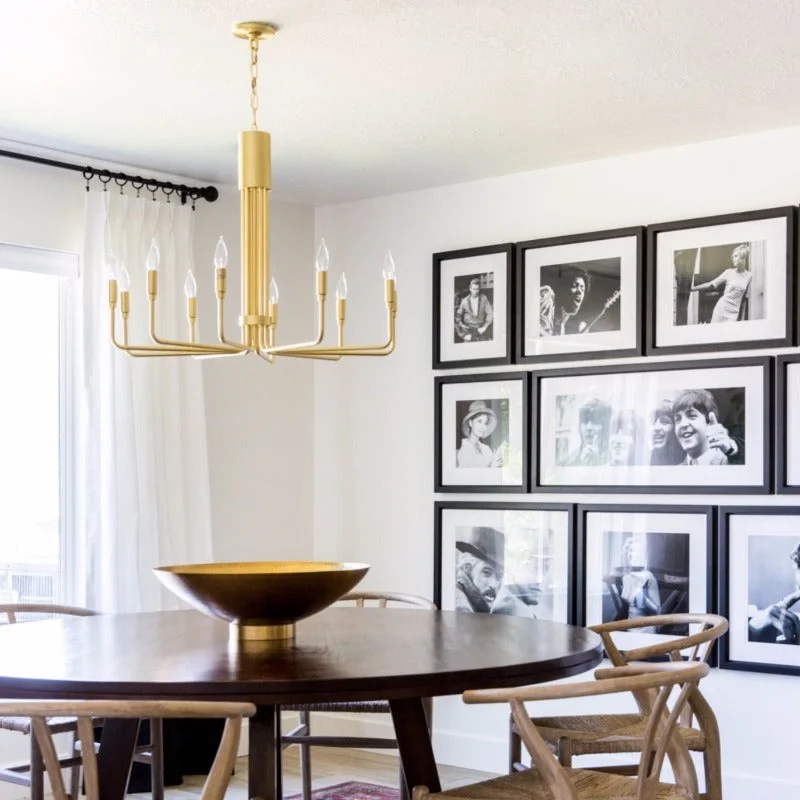 Mid-Century Modern Candelabra Chandelier