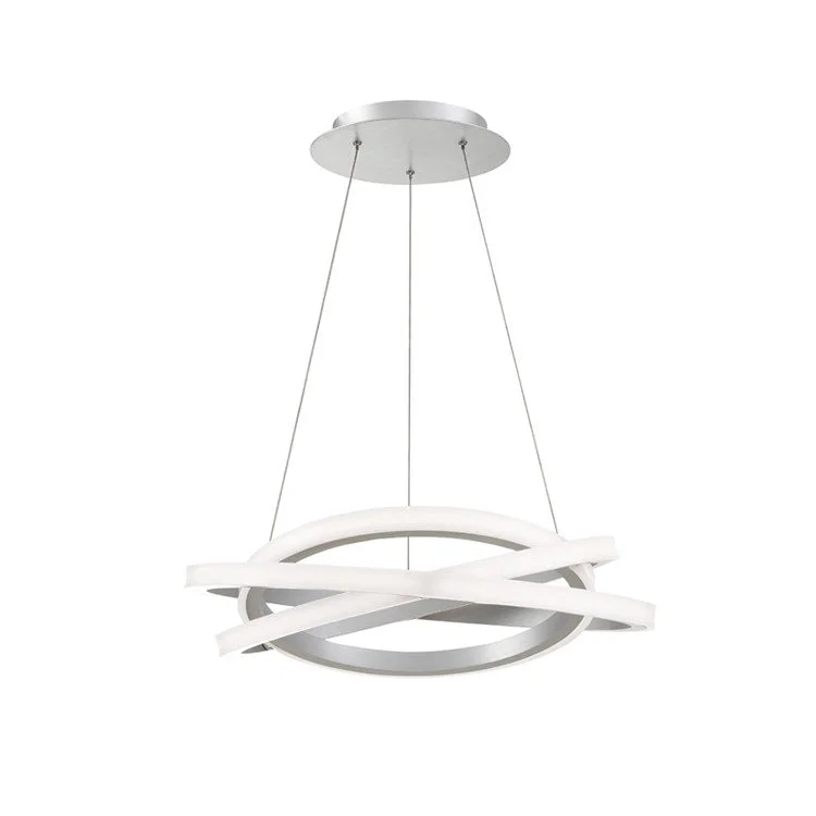 Veloce Single-Light 24" LED Chandelier 3000K