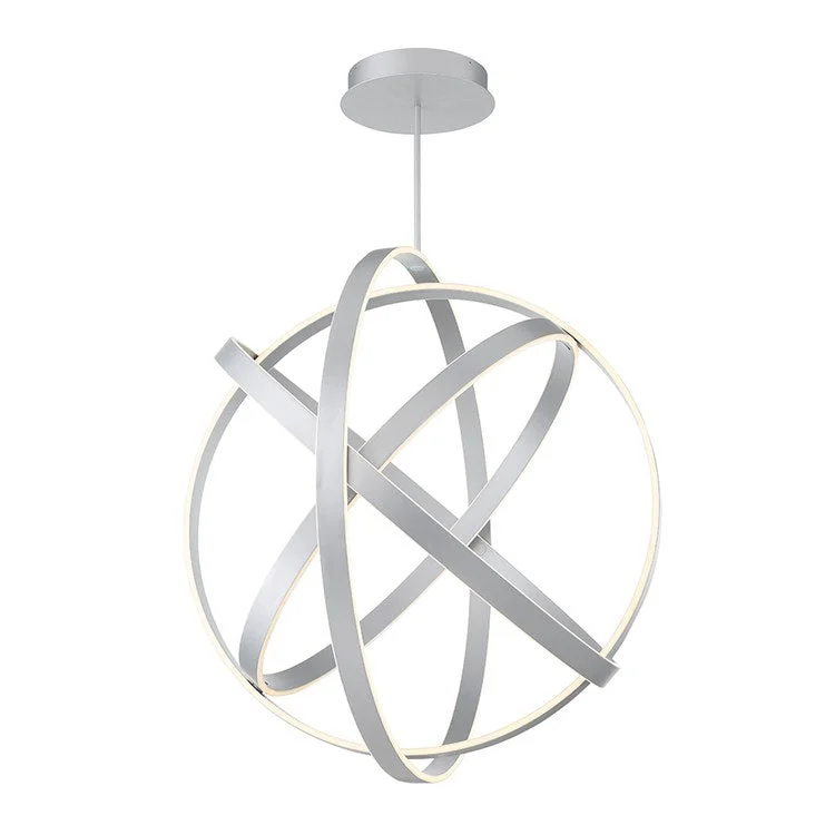 Kinetic Single-Light 38" LED Articulating Chandelier 3500K