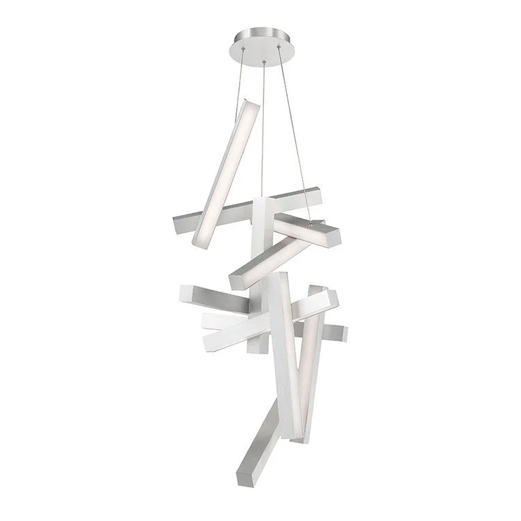 Chaos Twelve-Light 49" LED Vertical Chandelier 3000K