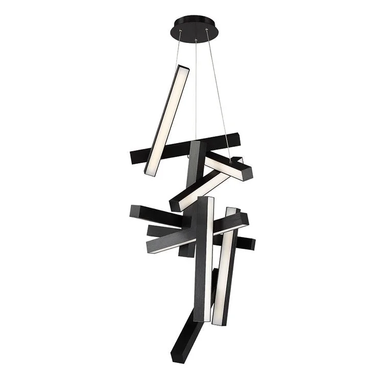 Chaos Twelve-Light 49" LED Vertical Chandelier 3000K