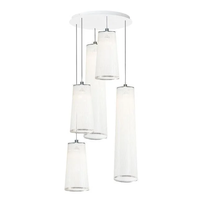 Solis Chandelier - 5 Pendant Mix