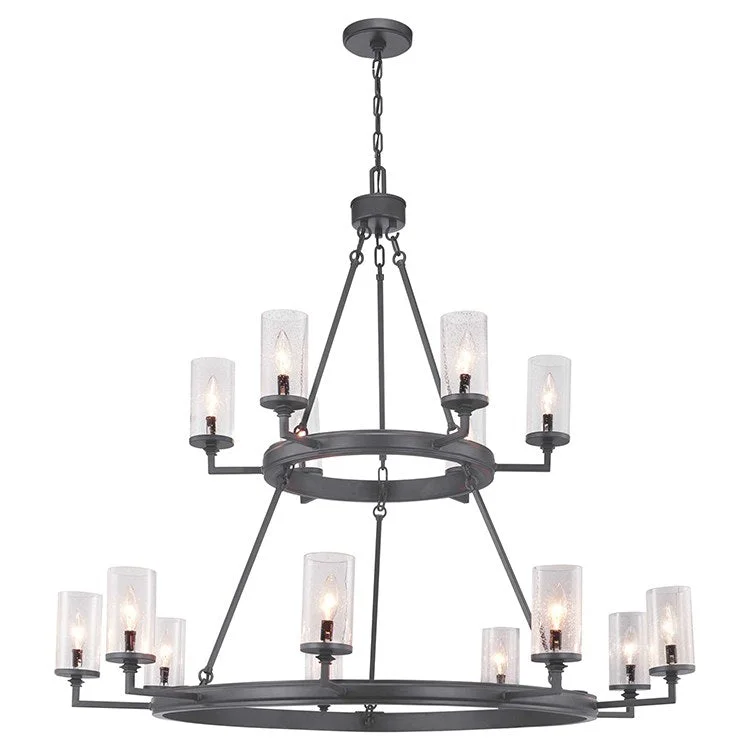 Gresham Fifteen-Light Two-Tier Chandelier