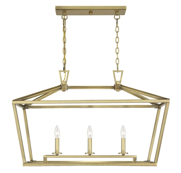 Townsend Three-Light Linear Chandelier