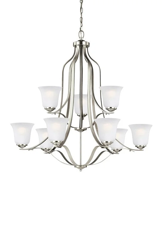 Emmons Nine-Light Two-Tier LED Chandelier