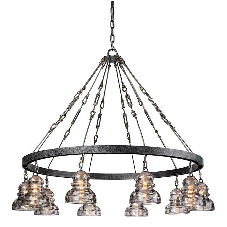 Menlo Park Ten-Light Large Chandelier