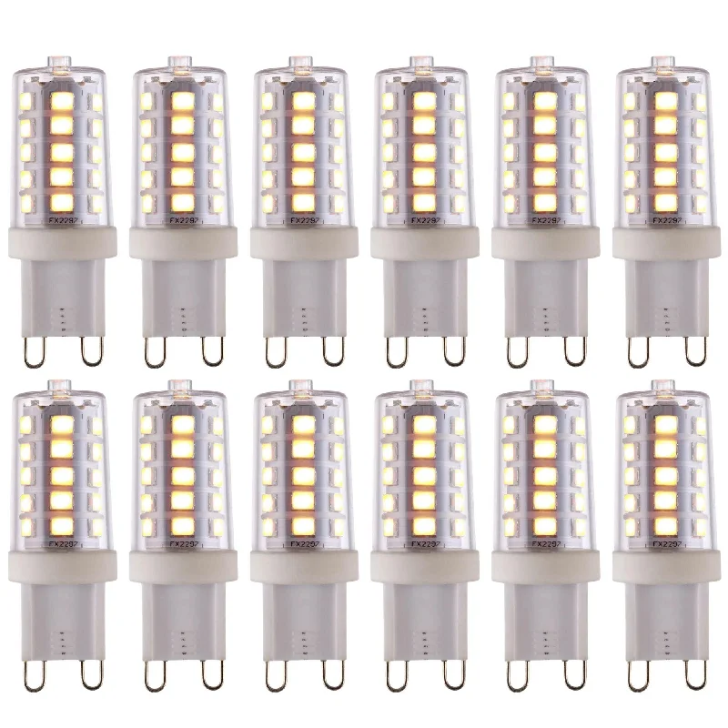 12 X G9 LED SMD Dimmable Light Bulb 3.7W Warm White