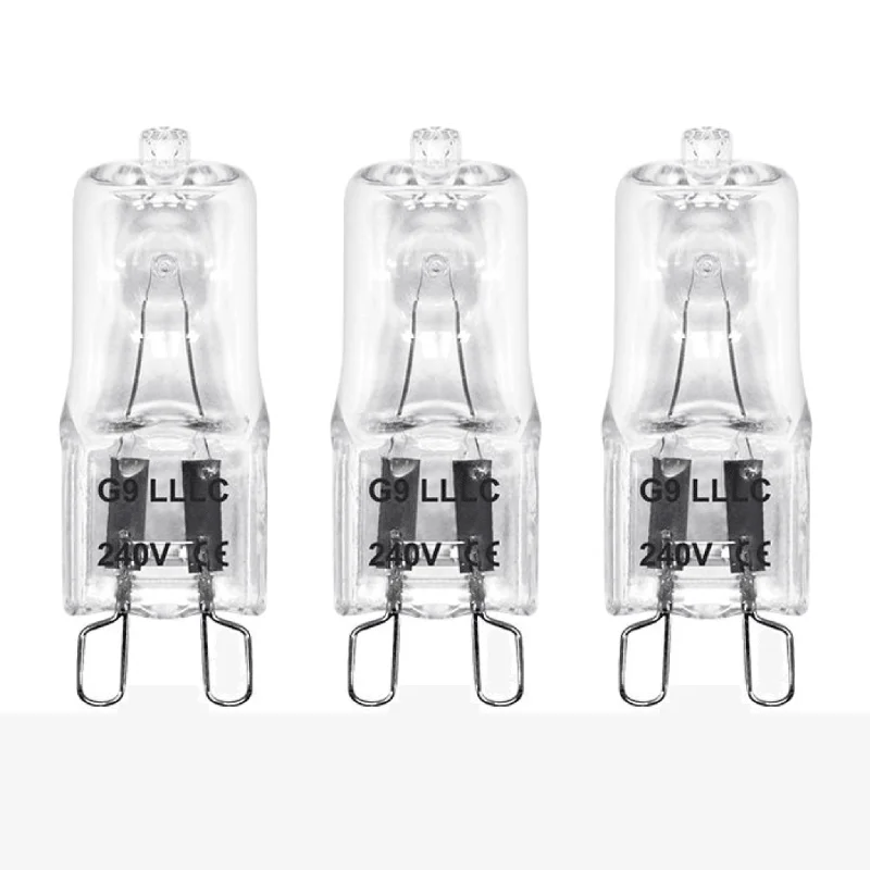 3 x G9 Dimmable 28W Warm White Halogen (40W Equivalent)