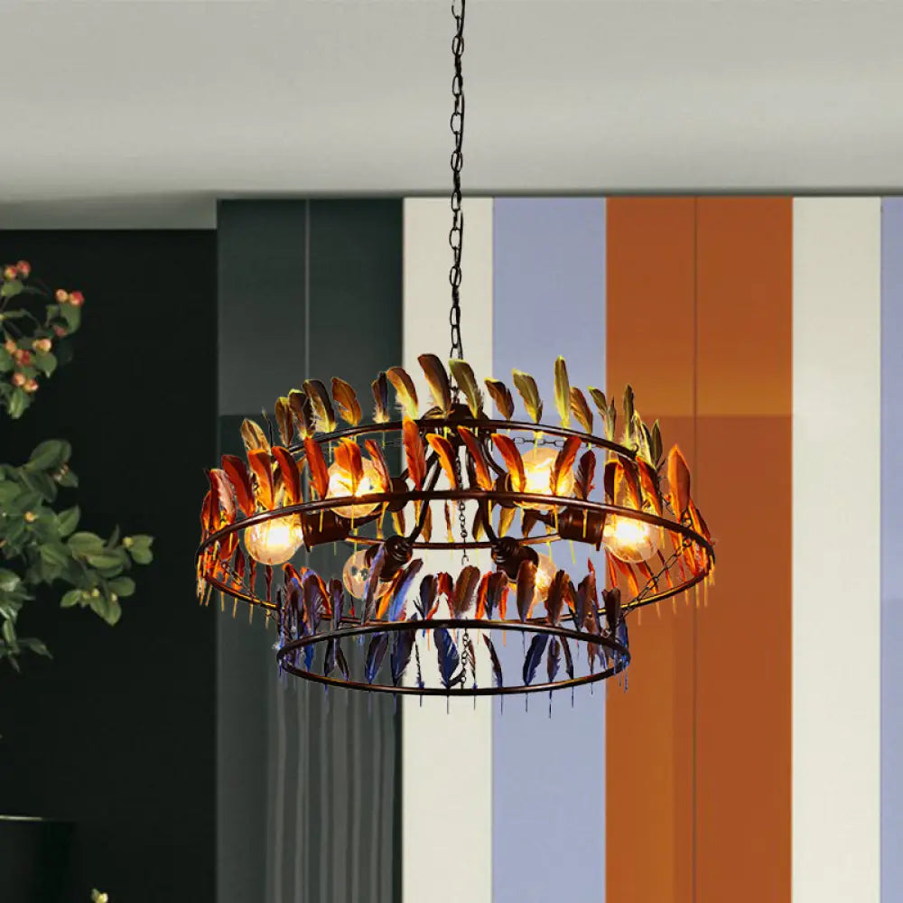Small Chandeliers for Compact RoomsSmall Chandeliers for Compact RoomsArt Deco Feather Metallic Chandelier Pendant Lamp - Red and Blue, 6-Bulb Hanging Light Small Chandeliers for Compact RoomsSmall Chandeliers for Compact RoomsArt Deco Feather Metallic Chandelier Pendant Lamp - Red and Blue, 6-Bulb Hanging Light