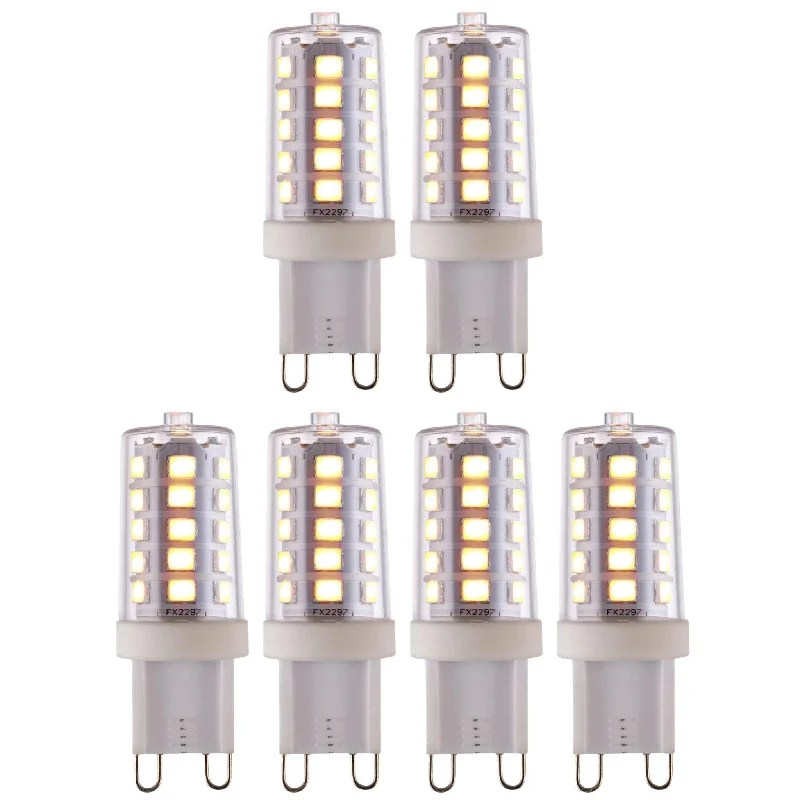 6 X G9 LED SMD Dimmable Light Bulb 3.7W Warm White