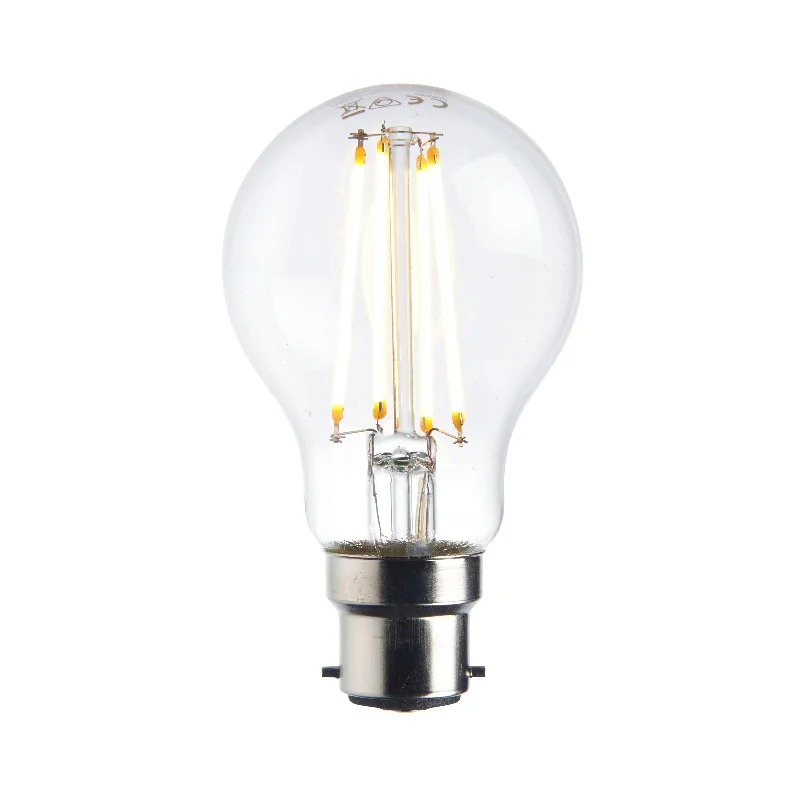 B22 Warm White LED filament Lamp Bulb GLS Dimmable 8W