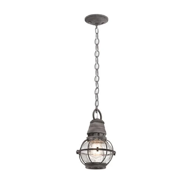  StorageBridge Point Small Chain Lantern E27 in Weathered Zinc Elstead Lighting - ELS.KL-BRIDGEPOINT8S