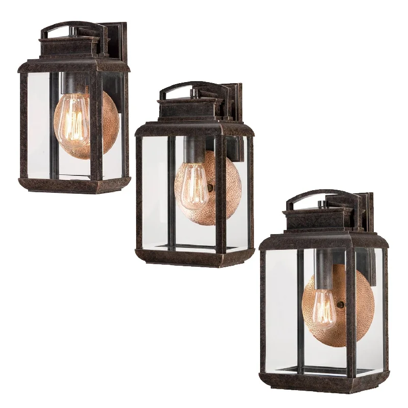 Industrial Lighting for Furniture FactoriesByron Wall Lantern Small/Medium/Large E27 in Bronze Elstead Lighting - ELS.QZ-BYRON