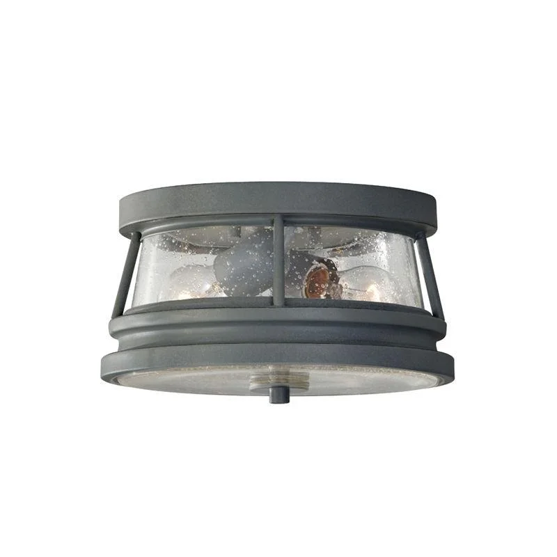 Chelsea Harbor Flush Ceiling Light E27 in Storm Cloud Elstead Lighting - ELS.FE-CHELSEAHBR-F